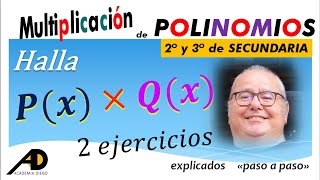 MULTIPLICACIÓN de POLINOMIOS ACADEMIADIEGO [upl. by Pyszka957]