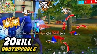 IMPOSSIBLE 🎯 LOBBY 😱 20 kills 💪99 Headshot Rate 💫 l SOLO Vs squad full gameplayintel i5G freefire [upl. by Frear]