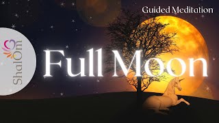 UNBURDEN YOURSELF  Full Moon Guided Meditation  Libra Moon [upl. by Enelhtak]