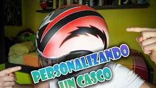 PERSONALIZA UN CASCO DE MOTO  Explicado paso a paso [upl. by Anifesoj]