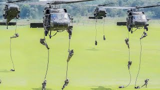 How US Uses Helicopters to Drop Elite Troops During Intense Operations [upl. by Sisely]