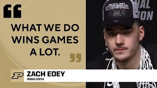 Zach Edey says he quotNEVER wanted to come off the floorquot vs Tennessee  CBS Sports [upl. by Northington]