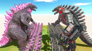 Legendary Godzilla War  Growing Evolved Godzilla vs Mechagodzilla Size Comparison Godzilla [upl. by Prospero644]