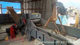 SWC Wood chipper machine operate with JLSD sawdust machine [upl. by Jeminah]