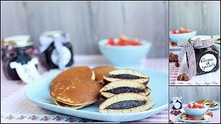 Dorayaki di Doraemon Ricetta dei pancake giapponesi con crema di nocciole [upl. by Annaynek]