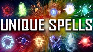 Skyrim  All Rare amp Unique Spells [upl. by Eneloj]