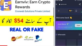 earnviv app se paise kaise kamaye  earnviv earn crypto rewards  earnviv payment proof [upl. by Niram]