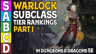 Warlock Tier Rankings Part 1 in Dungeons and Dragons 5e [upl. by Greenland]