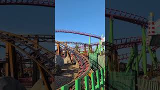 Fun family rollercoaster Rhombus rocket fantasy island Ingoldmells Lincolnshire [upl. by Geibel]