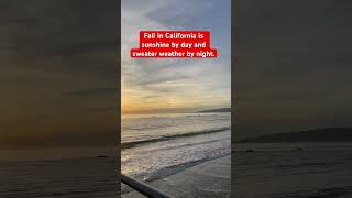 When it’s Fall but still feels like summer… only in California fall california beach usa [upl. by Seton]