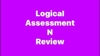 Logical Assessment and Review  Female Voice [upl. by Latimer141]