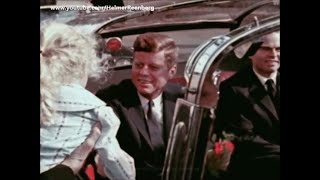 June 25 1963  President John F Kennedy leaving his residence in Bonn for the trip to Hanau [upl. by Tomchay]