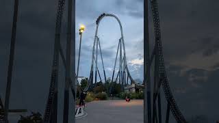 Stealth Thorpe Park  Night Ride on Stealth  Stealth ERT  Attraction Source Southern Screamer ‘23 [upl. by Aninat]