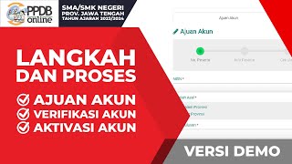 CARA DAFTAR PPDB ONLINE SMASMK NEGERI PROVINSI JAWA TENGAH TAHUN AJARAN 20232024  VERSI DEMO 01 [upl. by Bradlee828]