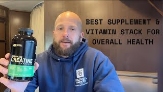 BEST SUPPLEMENT amp VITAMIN STACK FOR OVERALL HEALTH plus Back amp Bicep Day [upl. by Conway]