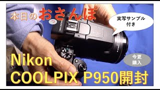 ニコンCOOLPIX P950・今更購入して開封・本日のおっさんぽ [upl. by Cumine]