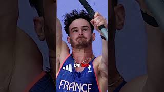 French Pole Vaulter DISQUALIFIED because of his BULGE 😳😳 shorts shortsfeed olympics [upl. by Nwahsal]