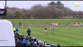 ED MCQUILLAN GOAL  CUSHENDALL V DUNLOY  2024 ANTRIM CLUB HURLING FINAL [upl. by Sheaff]