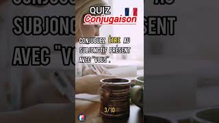 QUIZ conjugaison Partie I conjugaisonfrançais conjugaison verbesfrançais [upl. by Ettenhoj]