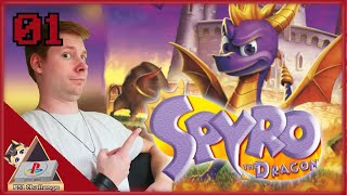 A Dragon on a Mission △ Spyro the Dragon △ Part 1 Longplay [upl. by Acissey18]