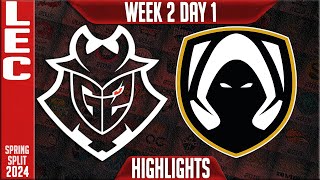 G2 vs TH Highlights  LEC Spring 2024 W2D1  G2 Esports vs Team Heretics [upl. by Gora]