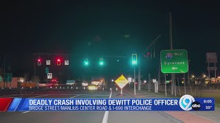 Pedestrian hit and killed by DeWitt Police patrol car in East Syracuse [upl. by Hylton490]