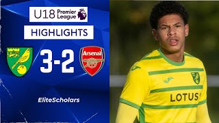 Norwich vs Arsenal  3  2  U18 Premier League Highlights  261024 [upl. by Dunham98]