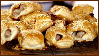 Sausage Rolls in Puff Pastry with Jamie Oliver [upl. by Aihtekal648]