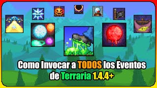 Terraria 14 Todos los Eventos del Juego [upl. by Shulock]