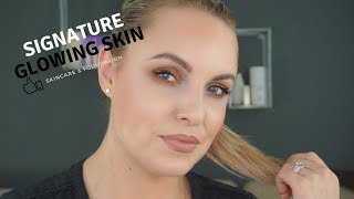 My Signature Glowing Skincare amp Foundation Routine  Elle Leary Artistry [upl. by Nedla]