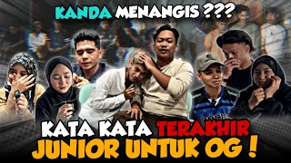 KATA KATA TERAKHIR DARI ADIK ADIK OG RAMAI SEBAK NAK BGI KATA KATA TERAKHIR [upl. by Odysseus325]