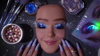 ASMR Cosmic Glam Makeup Application  Whispered Video For Sleep [upl. by Leisha133]