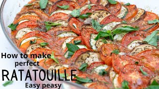 How to make perfect ratatouille easy peasy keto vegan [upl. by Rufford]