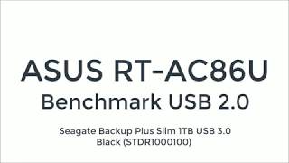 ASUS RTAC86U  Benchmark USB 20 AsusWRT Merlin [upl. by Surad]