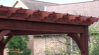 Traditional Wood Pergola   Country Lane Gazebos [upl. by Eciuqram]