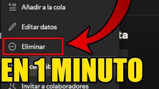 como ELIMINAR una PLAYLIST en SPOTIFY PC [upl. by Pierce]