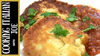 Fried Polenta with Parmesan Cheese  Cooking Italian with Joe [upl. by Nimrak]