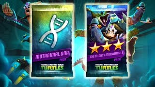 Mutanimals DNA Packs and Mighty Mutanimals Pack Opening  TMNT Legends [upl. by Ardnasal]