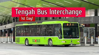 FIRST DAY  Buses at Tengah Bus Interchange [upl. by Dirk690]