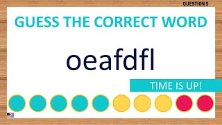 Scrambled Word Game Can You Unscramble These Words 7 Letters [upl. by Anaejer]