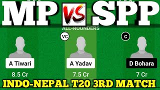 MP vs SPP dream11 MP vs SPP dream11 prediction Madhesh Province vs Sudur Paschim Province T20 [upl. by Joiner]