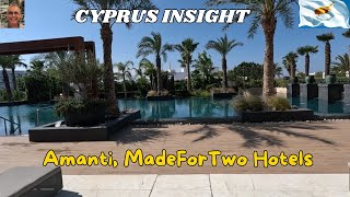 Amanti MadeForTwo Hotels Ayia Napa Cyprus  2024 Tour Around [upl. by Ainerbas]