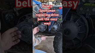 How to change polaris Sportsman drive belt the easy waymechanicshop diypolarispolarissportsman [upl. by Enwad710]