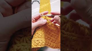 Muffler design with crochet pattern wool shortvideo shortsviral crochet handmade [upl. by Nue]