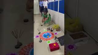 Dussehra Celebrations In Office shorts festival shortvideo automobile worship [upl. by Terrena]