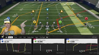 Flexbone Normal Passing Options Plus How I Play Defense With Navy [upl. by Learsiy]