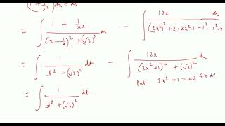 Integration of x2  3x  1 x4  x2  1 [upl. by Acinorrev]