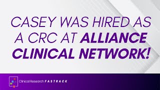 Casey was hired as a CRC at Alliance Clinical Network [upl. by Lramaj850]