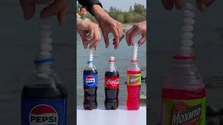 Taste Test cola vs pepsi vs Mohito🔥😱🍾 experiment drink coke vs mentos [upl. by Noet918]