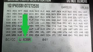 How to Find Your CHEVROLET Paint Code [upl. by Shue]